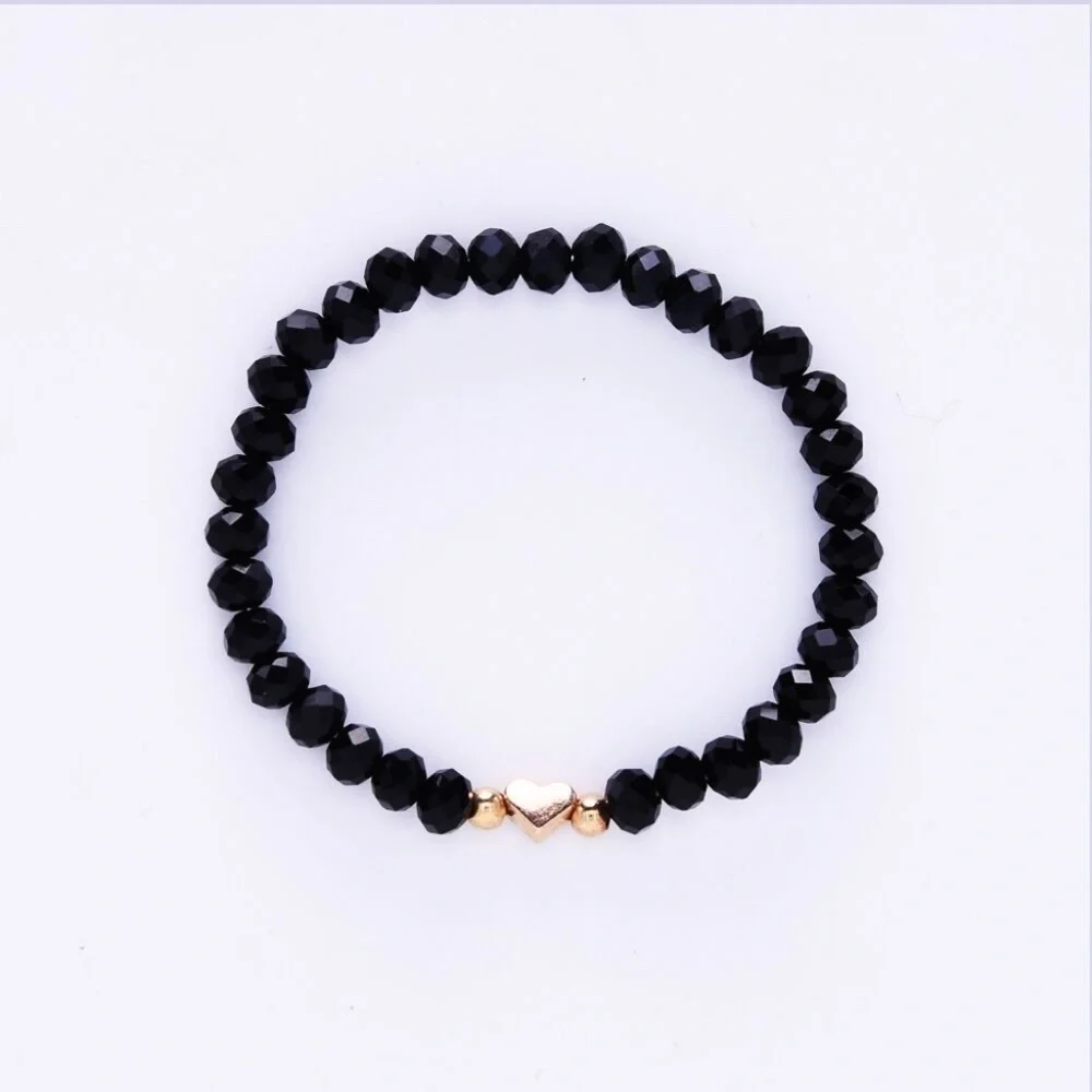 *BAILEE* 5-Pc Gold x Black Fashion Bracelet Set